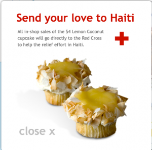Cake Love donates to Red Cross with purchase of Lemon Coconut cupcakes 